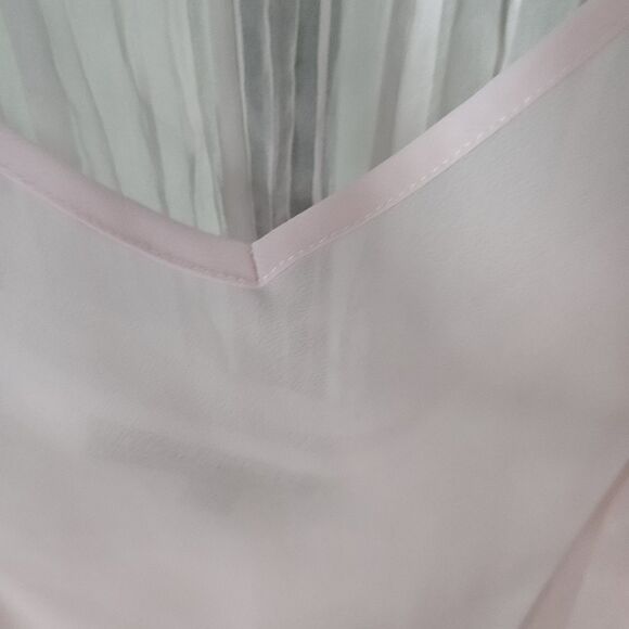 NWT Notations Women’s Size L Pink Two Piece Blouse Set Camisole + Shell Layer - Picture 6 of 10